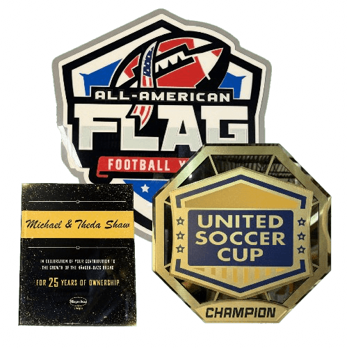 ACRYLIC SHIELDS AND PLAQUES